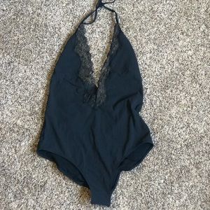 NWT ZARA BLACK ONE PIECE